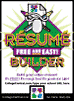 R&eacute;sum&eacute; Builder Poster